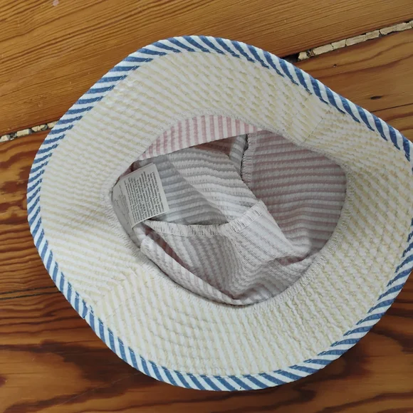 Orange and Blue Foldable Summer Hats - Picture 4 of 5